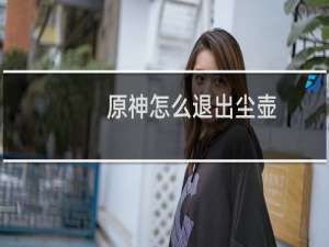 原神怎么退出尘壶