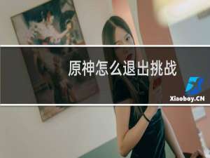 原神怎么退出挑战