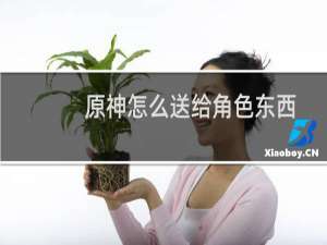 原神怎么送给角色东西