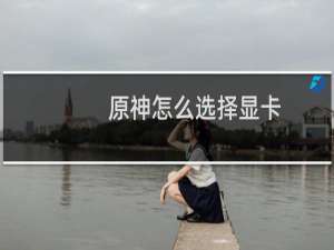 原神怎么选择显卡