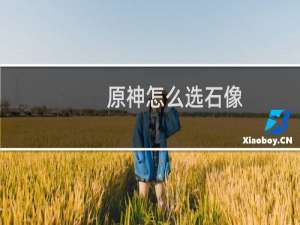 原神怎么选石像