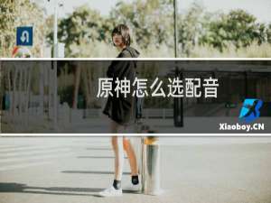 原神怎么选配音