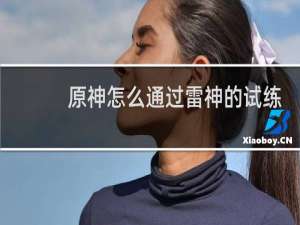 原神怎么通过雷神的试练