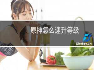 原神怎么速升等级