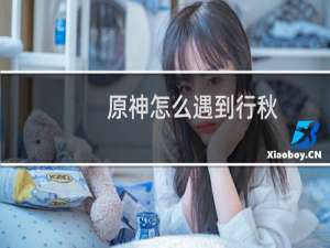 原神怎么遇到行秋