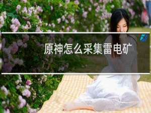原神怎么采集雷电矿