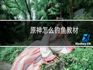 原神怎么钓鱼教材