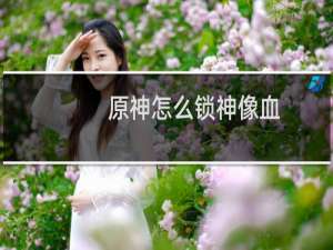 原神怎么锁神像血