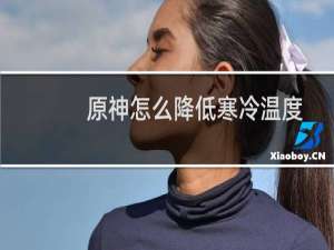 原神怎么降低寒冷温度