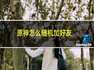原神怎么随机加好友
