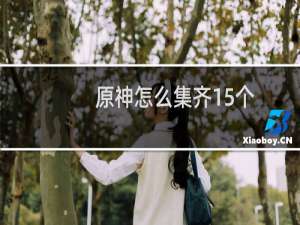 原神怎么集齐15个