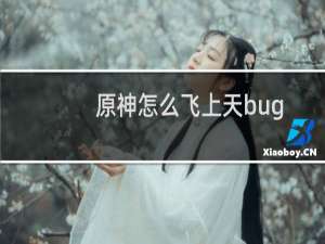 原神怎么飞上天bug