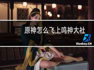 原神怎么飞上鸣神大社