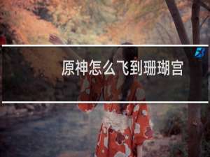 原神怎么飞到珊瑚宫