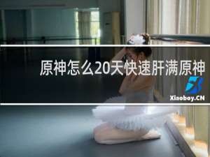 原神怎么20天快速肝满原神