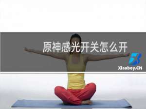 原神感光开关怎么开