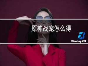 原神战宠怎么得