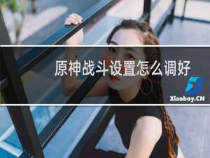原神战斗设置怎么调好