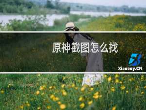 原神截图怎么找