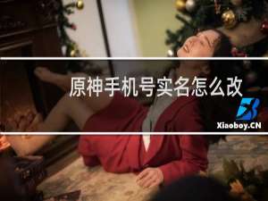 原神手机号实名怎么改