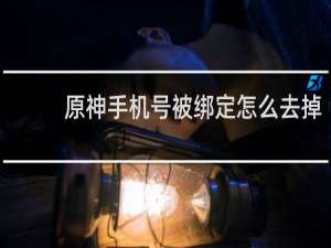 原神手机号被绑定怎么去掉