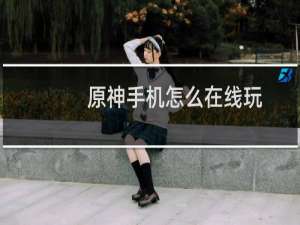 原神手机怎么在线玩