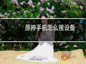 原神手机怎么接设备