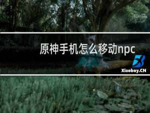 原神手机怎么移动npc