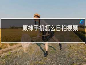 原神手机怎么自拍视频