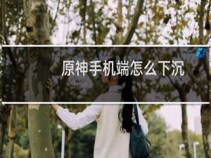 原神手机端怎么下沉