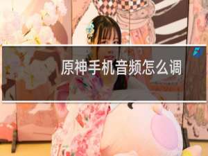 原神手机音频怎么调