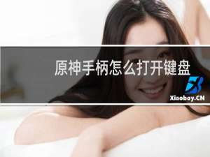 原神手柄怎么打开键盘