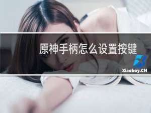 原神手柄怎么设置按键