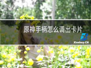 原神手柄怎么调出卡片