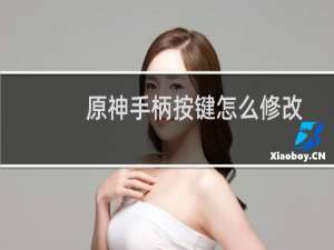 原神手柄按键怎么修改