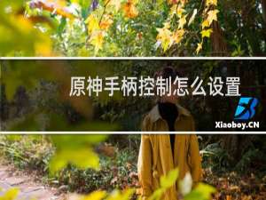原神手柄控制怎么设置