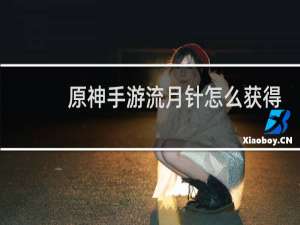 原神手游流月针怎么获得