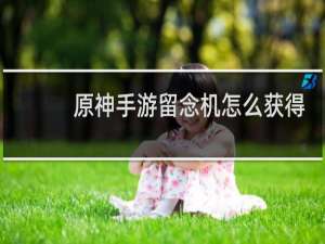 原神手游留念机怎么获得