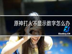 原神打人不显示数字怎么办