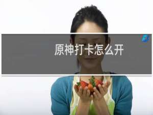 原神打卡怎么开