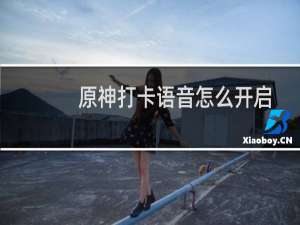 原神打卡语音怎么开启