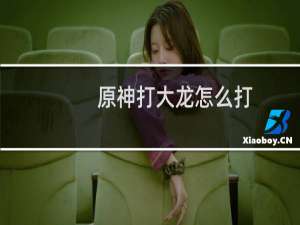 原神打大龙怎么打