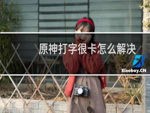 原神打字很卡怎么解决