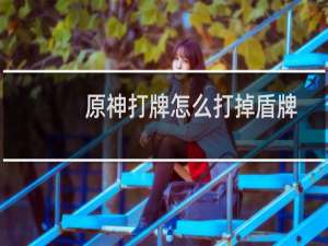 原神打牌怎么打掉盾牌