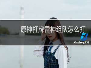 原神打牌雷神组队怎么打