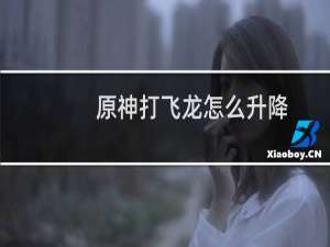 原神打飞龙怎么升降