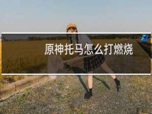 原神托马怎么打燃烧