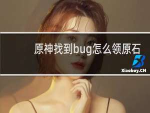 原神找到bug怎么领原石