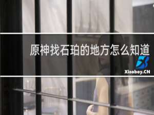 原神找石珀的地方怎么知道