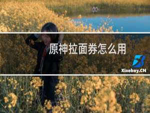 原神拉面券怎么用
